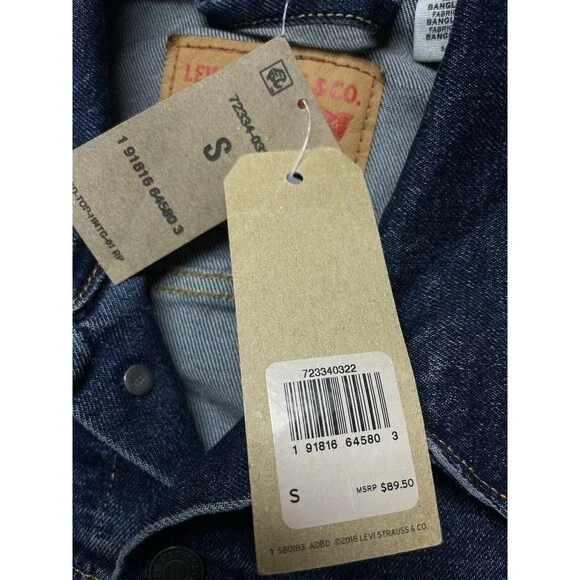 Levi's Men's Trucker Blue Denim Jacket Size Small